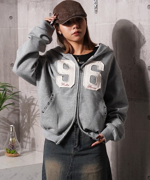 アトリエシックス　グレー　ボンバーパーカー ATELIER SIX（アトリエシックス） 40％OFF SALE ボンバーヒート