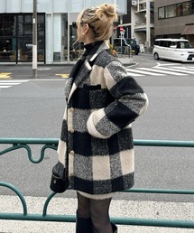 ファー付テーラージャケットコート