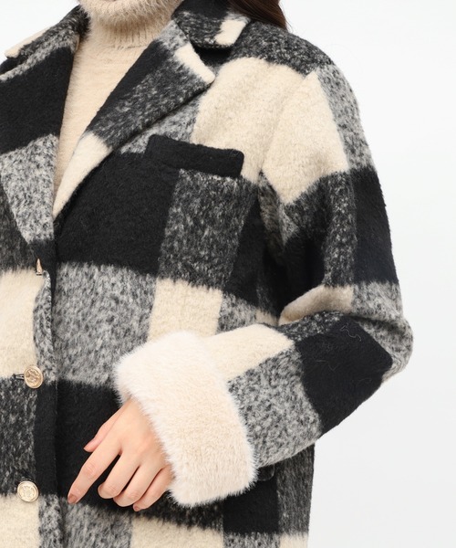 セール】ファー付テーラージャケットコート（その他アウター）｜ROYAL