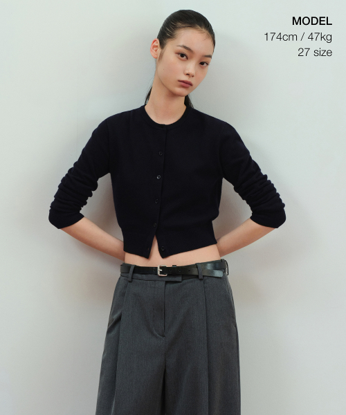 MUSINSA STANDARD WOMAN（ムシンサスタンダードウーマン）の「ウィメンズ ローウエストディープタックエクストラワイドヒドゥンバンディングスラックス [ミディアムグレー]（スラックス・レディース・その他・34/32/30/31/24/25/26/27/28/29）」の8枚目の写真