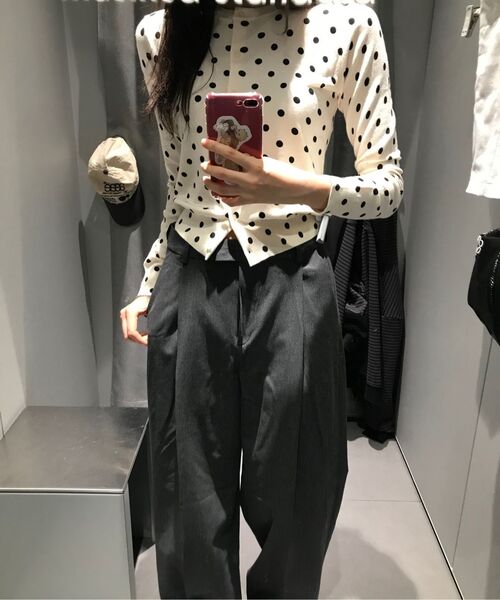 MUSINSA STANDARD WOMAN（ムシンサスタンダードウーマン）の「ウィメンズ ローウエストディープタックエクストラワイドヒドゥンバンディングスラックス [ミディアムグレー]（スラックス・レディース・その他・34/32/30/31/24/25/26/27/28/29）」の9枚目の写真