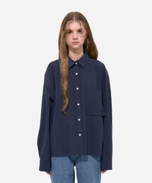 SALT AND CHOCOLATE（ソルトアンドチョコレート）の「SAC Logo Pocket Shirt Blue 4W2237302（シャツ/ブラウス）」