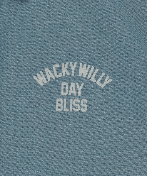Wacky WiLLy(ワッキーウィリー)の「タイポウォッシングオーバーサイズデニムシャツブルー(シャツ/ブラウス・レディース・その他・SMALL/MEDIUM/LARGE/X-LARGE)」の5枚目の写真
