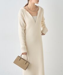 SHENERY | フーデットジップワンピース(ワンピース)