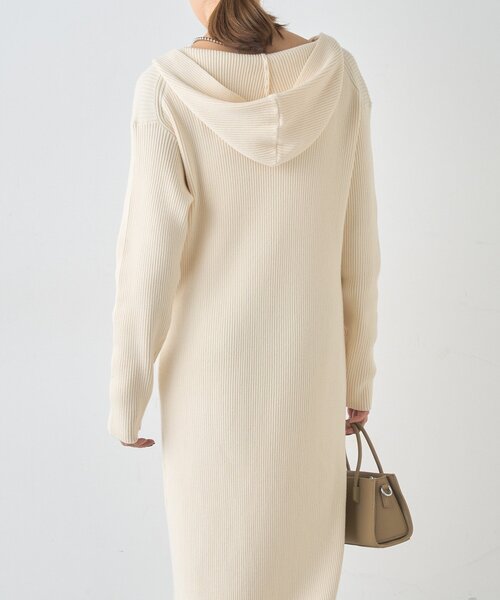 SHENERY（シーナリー）の「フーデットジップワンピース（ワンピース・レディース・グレー/オフホワイト/ブラック・36/38）」の12枚目の写真