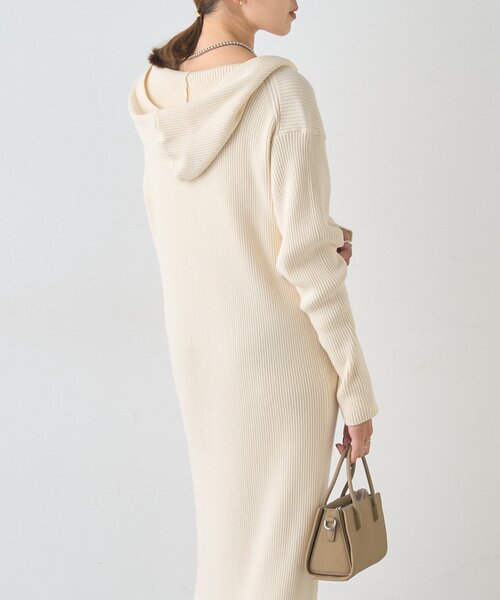 SHENERY（シーナリー）の「フーデットジップワンピース（ワンピース・レディース・グレー/オフホワイト/ブラック・36/38）」の13枚目の写真