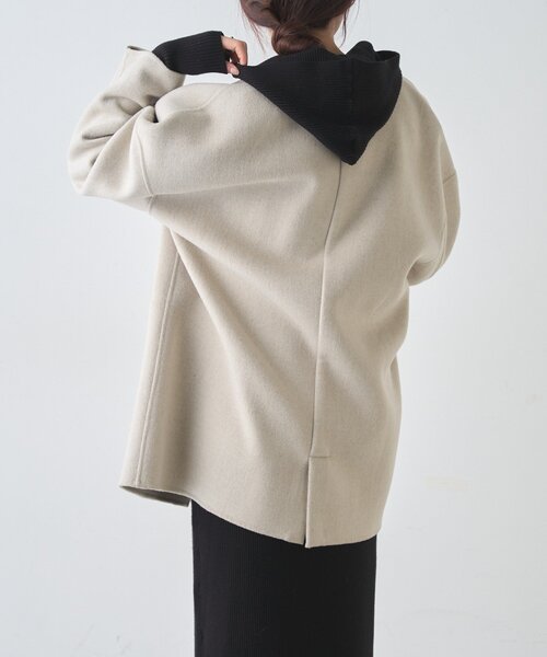 SHENERY（シーナリー）の「フーデットジップワンピース（ワンピース・レディース・グレー/オフホワイト/ブラック・36/38）」の21枚目の写真