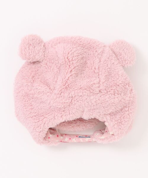 RAGMART（ラグマート）の「くまさん帽（キャップ・キッズ・グリーン/ピンク・FREE）」の3枚目の写真