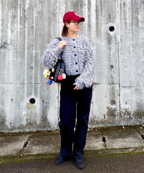 Belle Cie(ベルシー)の「着回し力抜群あったか裏起毛ワイドロングデニムパンツ(デニムパンツ・レディース・ブルー/ブラック/サックスブルー/グレー/アイボリー・M/XL/L/S)」の16枚目の写真