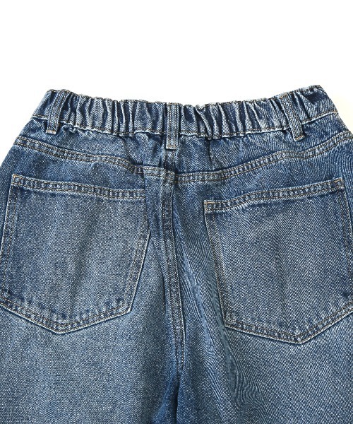 LUXSTYLE(ラグスタイル)の「ワイドタックデニムパンツ(デニムパンツ・メンズ・ブラック/ブルー/インディゴブルー/ブルー系その他・L/M)」の7枚目の写真