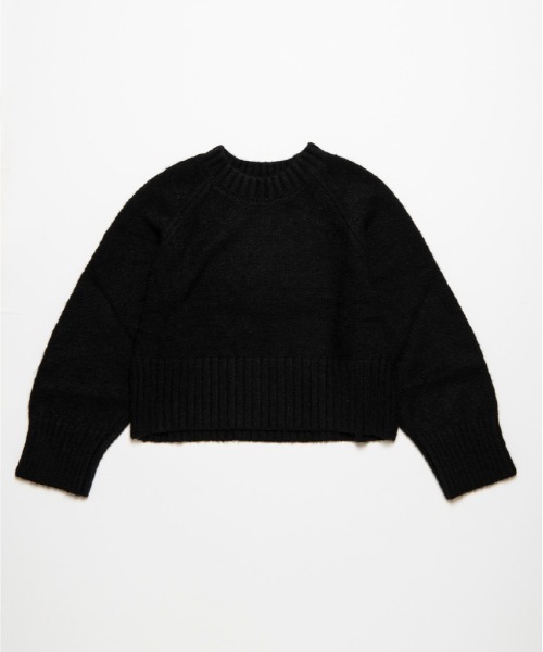 FMiBL（ファミル）の「ソフトラウンドニット（ニット/セーター・レディース・オフホワイト/ブラック/ブラウン・FREE）」の9枚目の写真