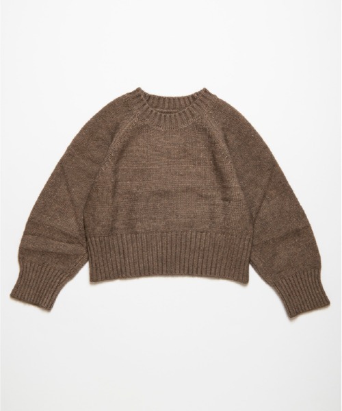 FMiBL（ファミル）の「ソフトラウンドニット（ニット/セーター・レディース・オフホワイト/ブラック/ブラウン・FREE）」の10枚目の写真