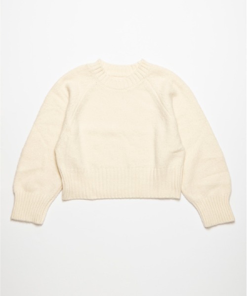 FMiBL（ファミル）の「ソフトラウンドニット（ニット/セーター・レディース・オフホワイト/ブラック/ブラウン・FREE）」の8枚目の写真