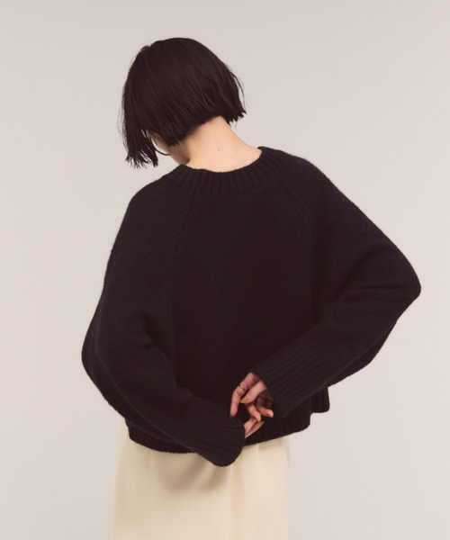 FMiBL（ファミル）の「ソフトラウンドニット（ニット/セーター・レディース・オフホワイト/ブラック/ブラウン・FREE）」の20枚目の写真