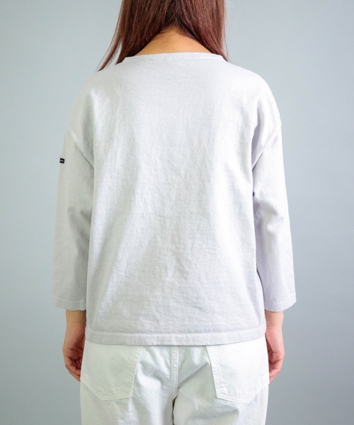 OMNIGOD womens / オムニゴッド] 8/天竺 ボートネックマニッシュ