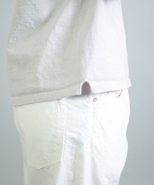 OMNIGOD（オムニゴッド）の「[OMNIGOD womens / オムニゴッド] ８/天竺 ボートネックマニッシュシャツ（Tシャツ/カットソー・レディース・シルバー・FREE）」の12枚目の写真