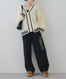 continuer de NICE CLAUP（コンティニューデナイスクラップ）の「【SETUP対応】キラキラロゴスウェットパンツ（スウェットパンツ）」