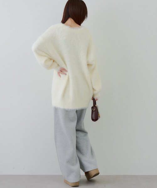continuer de NICE CLAUP(コンティニューデナイスクラップ)の「【SETUP対応】キラキラロゴスウェットパンツ(スウェットパンツ・レディース・トップグレー/ブラック/アイボリー/ピンク/カモフラージュ・FREE)」の21枚目の写真
