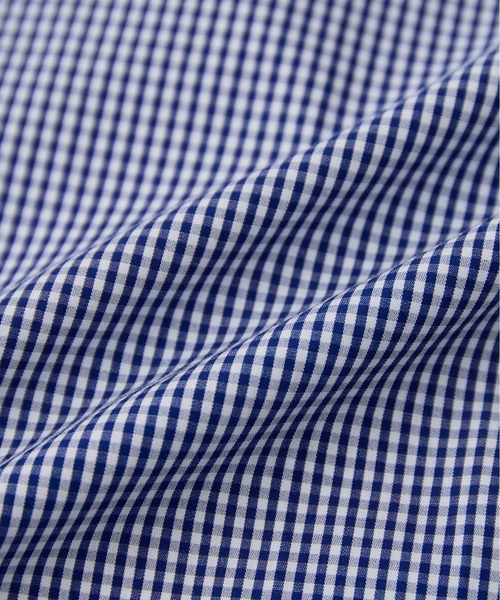 LA MARINE FRANCAISE（マリン フランセーズ）の「stripe＆checkレギュラーカラーロングシャツ（シャツ/ブラウス・レディース・ネイビー/ブラック/サックスブルー・FREE）」の18枚目の写真