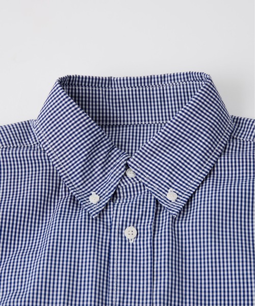 LA MARINE FRANCAISE（マリン フランセーズ）の「stripe＆checkレギュラーカラーロングシャツ（シャツ/ブラウス・レディース・ネイビー/ブラック/サックスブルー・FREE）」の14枚目の写真