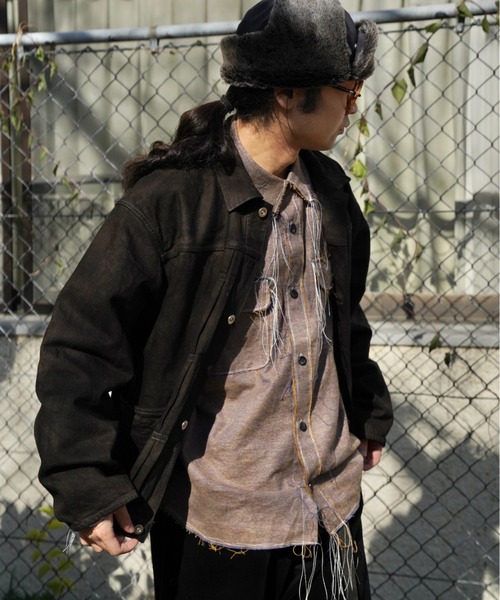 YOKO SAKAMOTO】 PLEATS JACKET（デニムジャケット）｜yoko sakamoto