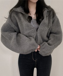 lulufa（ルルファ）の「スタンドネックZIPフリース（パーカー）」