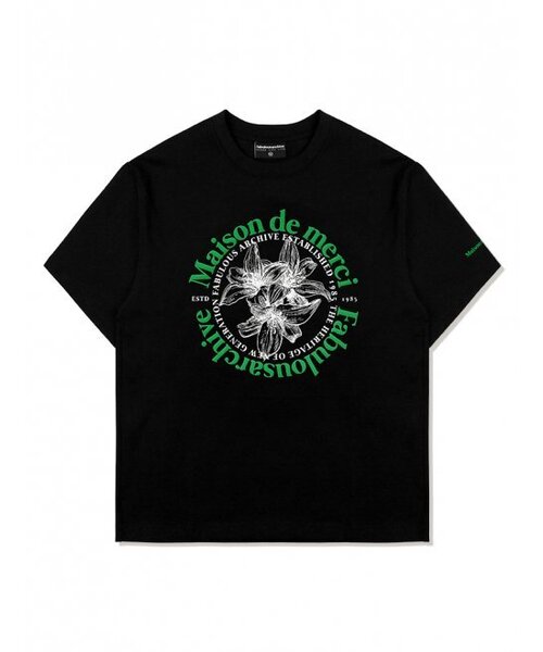 FABULOUS ARCHIVE(ファビュラスアーカイブ)の「ウィメンズ リリス リラックスクロップTシャツ ブラックグリーン(FCC2TS385W)(Tシャツ/カットソー・レディース・ブラック・SMALL/MEDIUM)」の3枚目の写真