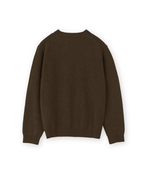 BROWNYARD（ブラウンヤード）の「WエクストラスーパーファインVネックニット、ブラウン（ニット/セーター・レディース・その他・1/2）」の2枚目の写真