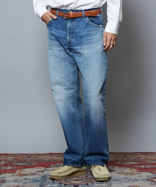 Lee Riders 101ブルーデニム ウエスト27 セール】Lee × FREAK'S STORE/リー 別注 101 RIDERS WIDE LEG DENIM