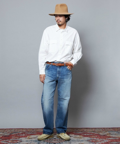 Lee(リー)の「Lee/リー【101 101周年記念特別モデル】ANNIVERSARY 101-Z RIDERS JEAN ストレートデニムパンツ セットアップ可(デニムパンツ・メンズ・ブルー・X-LARGE/LARGE/MEDIUM/SMALL)」の7枚目の写真