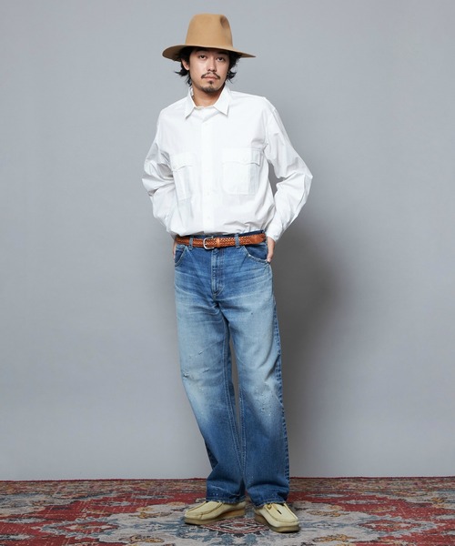 Lee(リー)の「Lee/リー【101 101周年記念特別モデル】ANNIVERSARY 101-Z RIDERS JEAN ストレートデニムパンツ セットアップ可(デニムパンツ・メンズ・ブルー・X-LARGE/LARGE/MEDIUM/SMALL)」の8枚目の写真