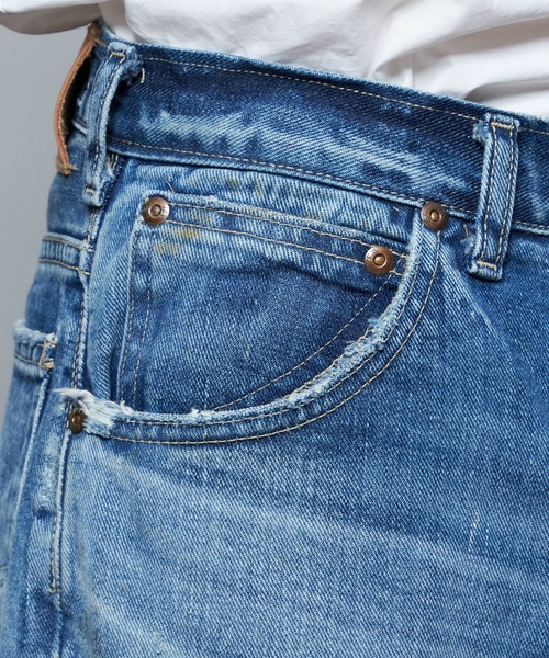 Lee(リー)の「Lee/リー【101 101周年記念特別モデル】ANNIVERSARY 101-Z RIDERS JEAN ストレートデニムパンツ セットアップ可(デニムパンツ・メンズ・ブルー・X-LARGE/LARGE/MEDIUM/SMALL)」の12枚目の写真