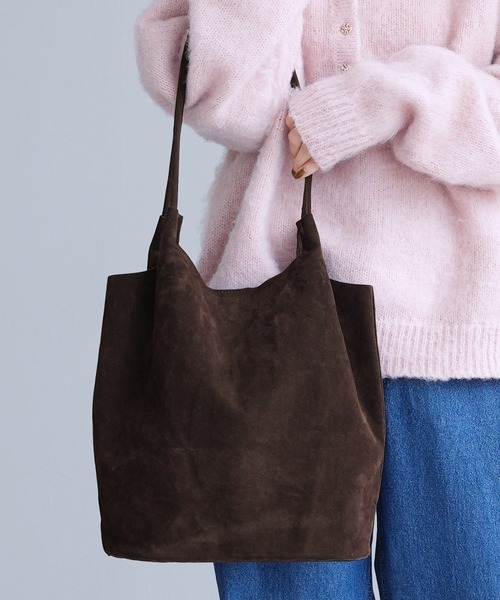 reca（レカ）の「ポーチ付きスエードトートバッグ（トートバッグ・レディース・ブラウン/ダークブラウン・ONE SIZE）」の12枚目の写真