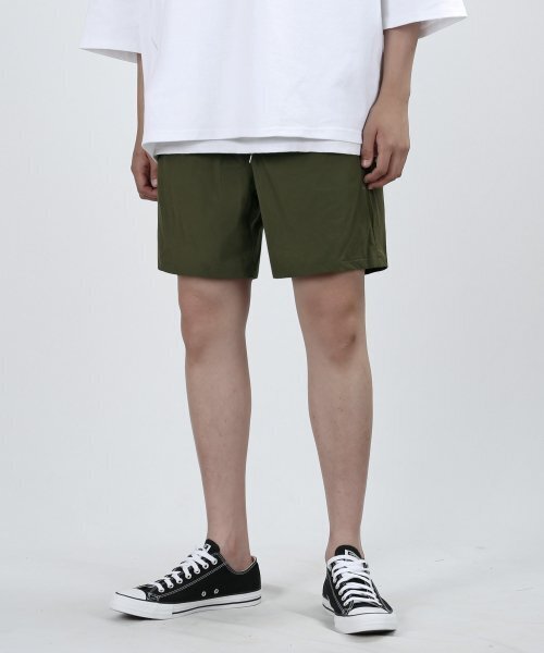 VERYVAIN(ベリベーン)の「POLSPAN SHORT PANTS (KHAKI)(その他パンツ・メンズ・その他・LARGE)」の1枚目の写真
