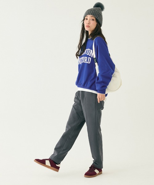 coca(coca)(コカ)の「裏起毛ラグランロゴスウェット(スウェット・レディース・ブルー/ライトグレー/ホワイト/チャコール・L/M/S)」の15枚目の写真