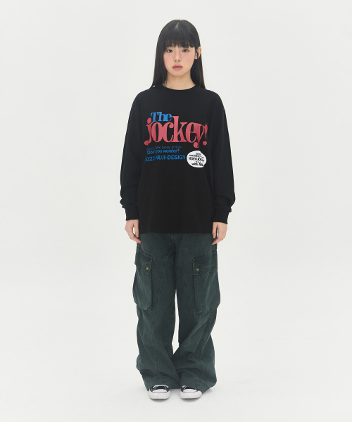 Video Jockey（ビデオジョッキー）の「ビデオマーケット LS Tシャツ [ブラック]（Tシャツ/カットソー・レディース・ブラック・SMALL/MEDIUM）」の2枚目の写真