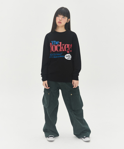 Video Jockey（ビデオジョッキー）の「ビデオマーケット LS Tシャツ [ブラック]（Tシャツ/カットソー・レディース・ブラック・SMALL/MEDIUM）」の4枚目の写真