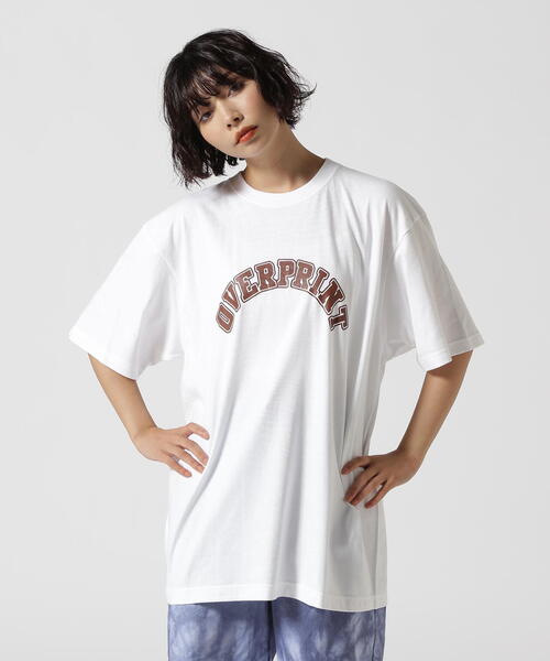 over print(オーバープリント)の「overprint/オーバープリント/each other Tee(brown)(Tシャツ/カットソー・レディース・ブラック/ホワイト・M/XL/2XL/S/L)」の2枚目の写真