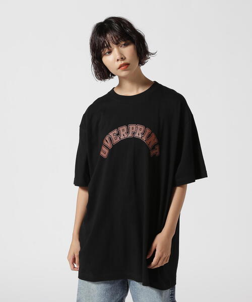 over print(オーバープリント)の「overprint/オーバープリント/each other Tee(brown)(Tシャツ/カットソー・レディース・ブラック/ホワイト・M/XL/2XL/S/L)」の1枚目の写真