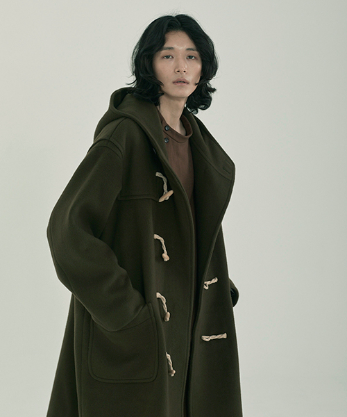 MALEN(マレン)の「ユニセックス ダッフルコート カーキ(チェスターコート・メンズ・その他・LARGE/X-LARGE)」の2枚目の写真