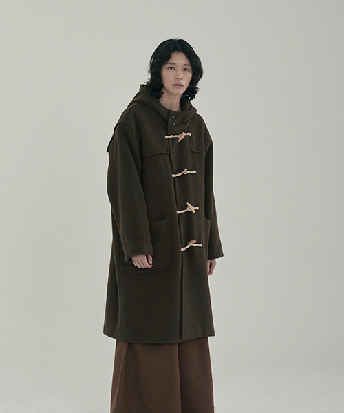 MALEN(マレン)の「ユニセックス ダッフルコート カーキ(チェスターコート・メンズ・その他・LARGE/X-LARGE)」の3枚目の写真