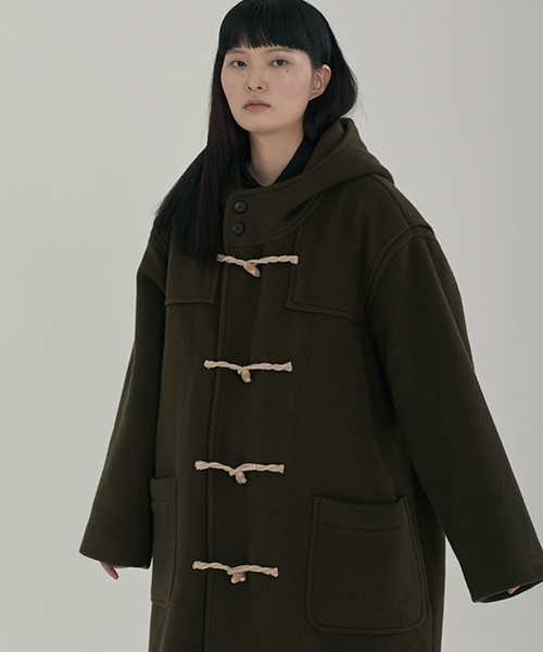 MALEN(マレン)の「ユニセックス ダッフルコート カーキ(チェスターコート・メンズ・その他・LARGE/X-LARGE)」の4枚目の写真