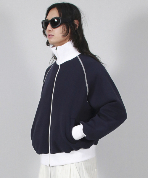 DEMARC(ドゥマーク)の「M COLOR STITCH NEOPRENE LOGO BLOUSON JUMPER NAVY(ブルゾン・メンズ・その他・MEDIUM/LARGE)」の10枚目の写真