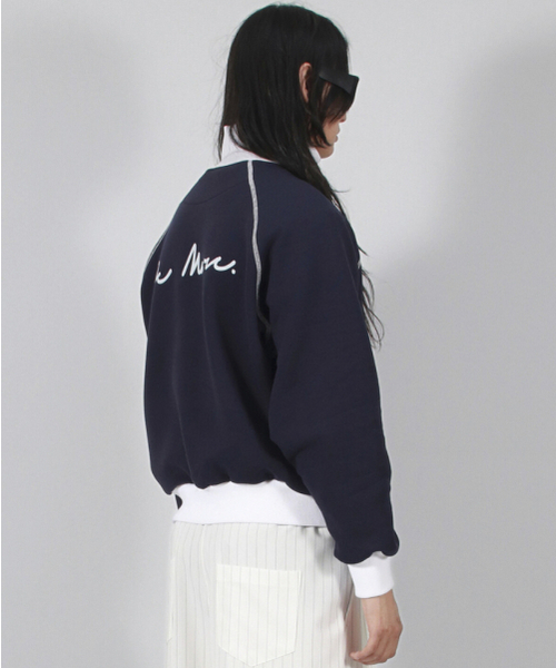 DEMARC(ドゥマーク)の「M COLOR STITCH NEOPRENE LOGO BLOUSON JUMPER NAVY(ブルゾン・メンズ・その他・MEDIUM/LARGE)」の11枚目の写真