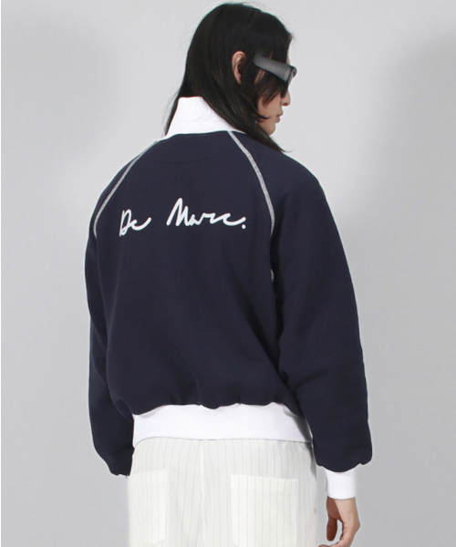 DEMARC(ドゥマーク)の「M COLOR STITCH NEOPRENE LOGO BLOUSON JUMPER NAVY(ブルゾン・メンズ・その他・MEDIUM/LARGE)」の12枚目の写真