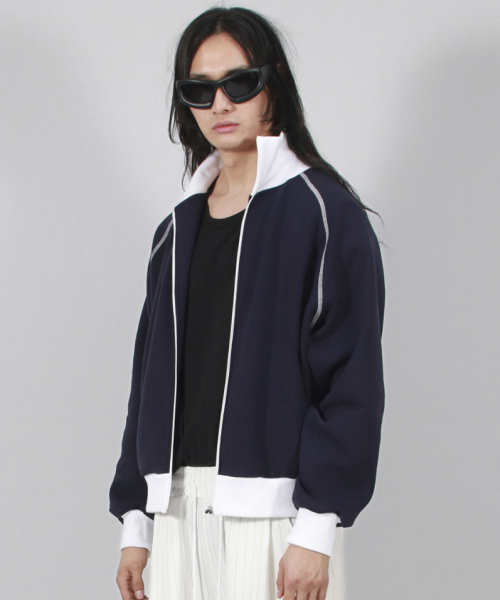 DEMARC(ドゥマーク)の「M COLOR STITCH NEOPRENE LOGO BLOUSON JUMPER NAVY(ブルゾン・メンズ・その他・MEDIUM/LARGE)」の14枚目の写真