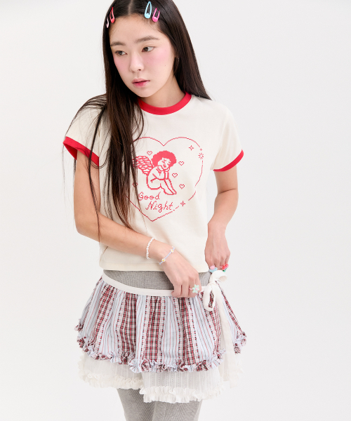 NEFNEF(ネフネフ)の「frill wrap skirt_plaid(スカート・レディース・その他・FREE)」の4枚目の写真