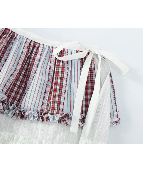 NEFNEF(ネフネフ)の「frill wrap skirt_plaid(スカート・レディース・その他・FREE)」の7枚目の写真