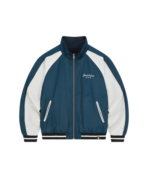セール】リバーシブルハイネックスーベニアジャケット（ブルー