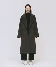 MONOPHOBIA（モノフォビア）の「ドリームウールラグランロングコートグレー（チェスターコート）」